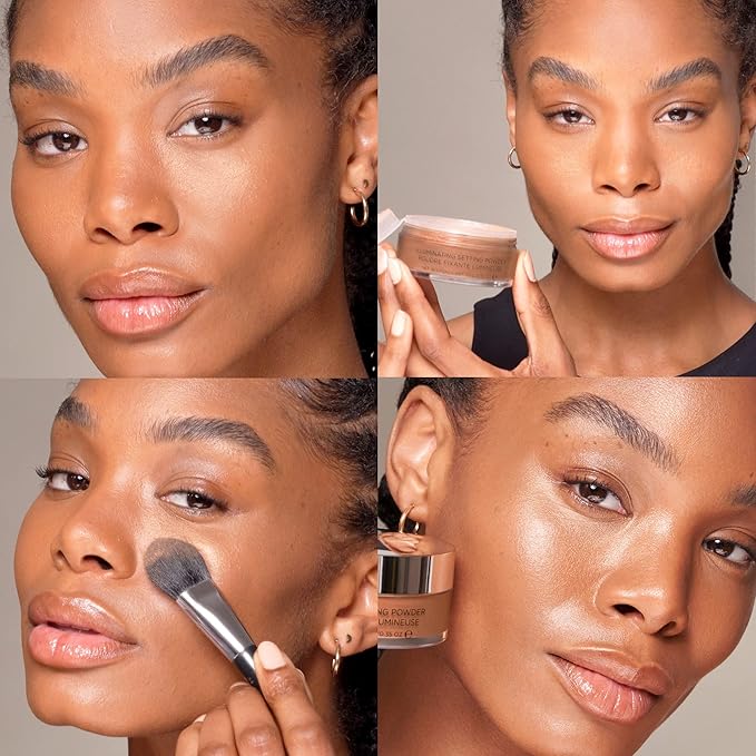 COVER FX Illuminating Setting Powder - Shade Light - Radiant Loose Makeup Finishing Powder - Lock in Makeup - Blurs Fine Lines - Full Size