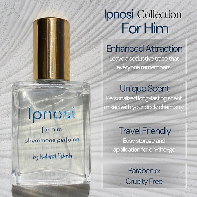 Ipnosi - Pheromone Infused Perfume For Him – Long-Lasting Fragrance – Essential Oil - By Natural Splash - (Ipnosi Men).