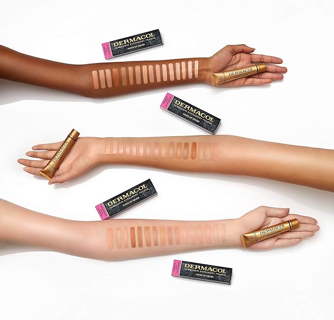 Dc Dermacol Dermacol Make Up Cover Foundation Bundle With 15Ml Satin Base Primer : 2 Items (Original Guaranteed) (226)