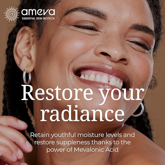 Mevalonic Acid Skin Activating Moisturizer: 100% Plant-Based, Vegan, Anti-Aging Formula, For Sensitive Skin, Boosts Collagen, Hyaluronic Acid and Retinol, Reduces Redness, Jojoba Oil, Ceramides