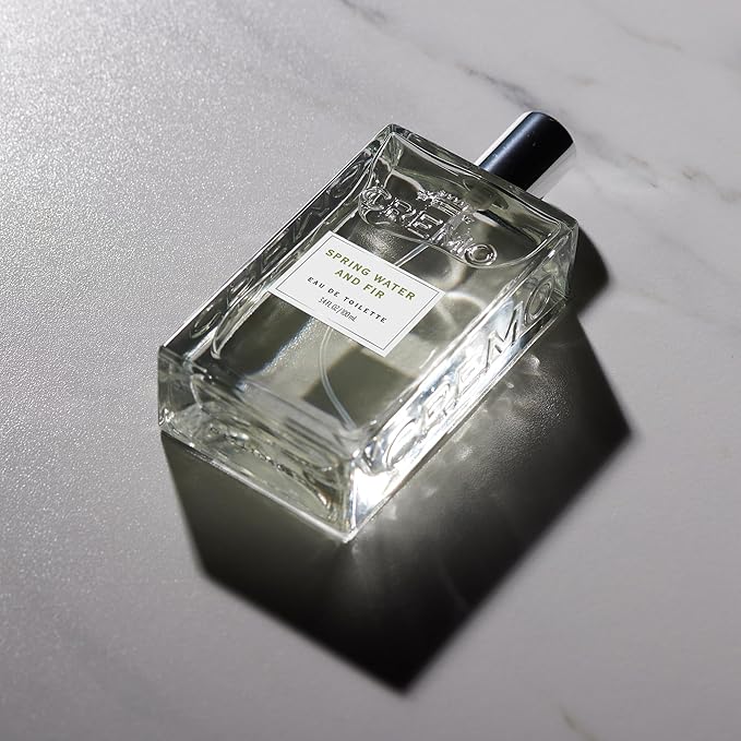 Cremo Spring Water Fir Cologne Spray, A Refreshing, Clean Scent with Notes of Spring Water, Cool Moss and Balsam Fir, 3.4 Fl Oz