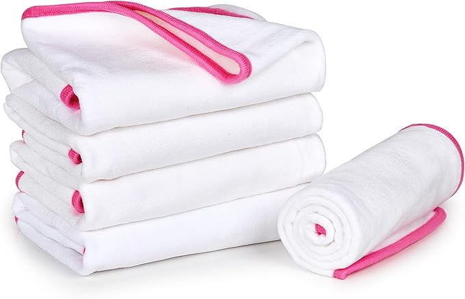 Premium Microfiber Towels - 5 Pack Ideal for Estheticians, Barbers, Salons Extra Thick, High Absorbency, Professional
