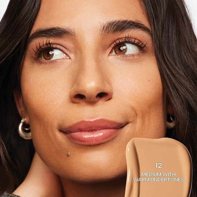 Saie Slip Tint Radiant Cream Concealer & All-Over Face Makeup - Concealer for Dark Circles, Redness & Blemishes - Lightweight Makeup Made with Hydrating Hyaluronic Acid - Shade 12 (0.17 oz)