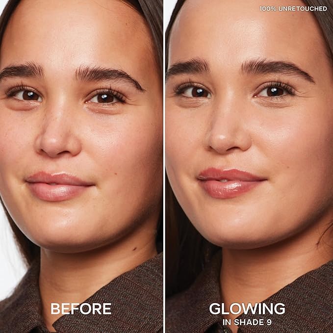 Saie Slip Tint Radiant Cream Concealer & All-Over Face Makeup - Concealer for Dark Circles, Redness & Blemishes - Lightweight Makeup Made with Hydrating Hyaluronic Acid - Shade 9 (0.17 oz)