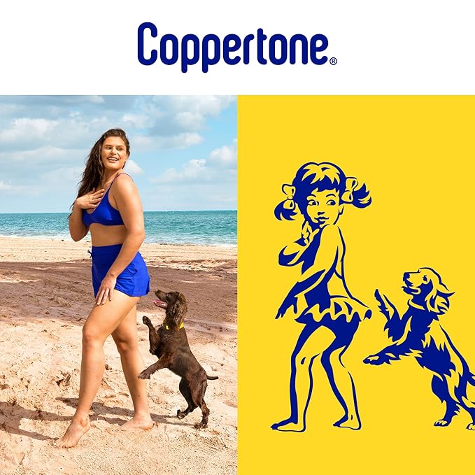 Coppertone SPORT Sunscreen Spray SPF 70, Water Resistant Sunscreen, Broad Spectrum SPF 70 Sunscreen, Bulk Sunscreen Pack, 5.5 Oz Spray, Pack of 3