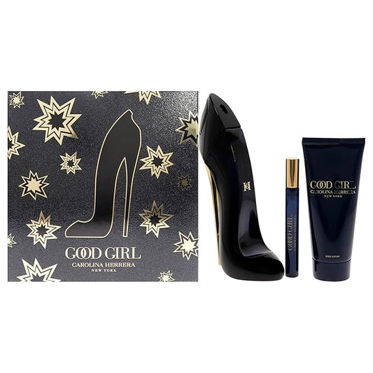 Carolina Herrera Good Girl for Women - 3 Pc Gift Set 2.7oz EDP Spray, 3.4oz Body Lotion, 10ml EDP Spray