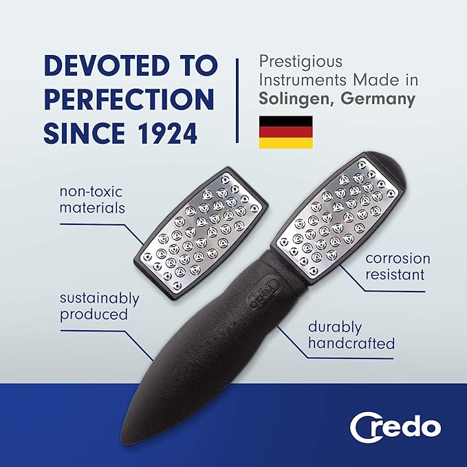 Credo Solingen Smart Cutter Callus Remover for Feet & Hand | Gentle Foot File & Foot Callus Remover | Callus Shaver Pedicure Supplies for Dry Cracked Feet & Flaky Skin