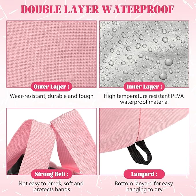 12 Pcs 15L Foldable Foot Soaking Tub Kit Portable Foot Bath Tub Foldable Foot Basin Bath Foot Tub for Soaking Feet with Towel and Storage Bag Soak Spa Bucket for Travel Camping (Pink)