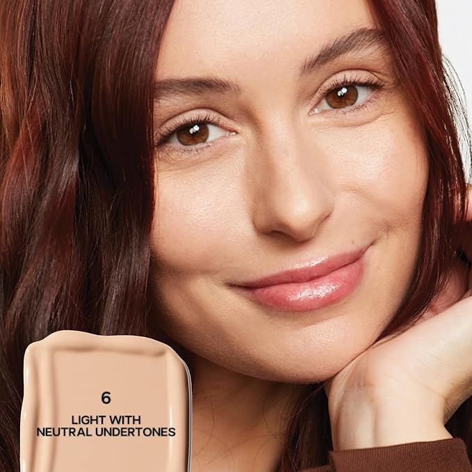 Saie Slip Tint Radiant Cream Concealer & All-Over Face Makeup - Concealer for Dark Circles, Redness & Blemishes - Lightweight Makeup Made with Hydrating Hyaluronic Acid - Shade 6 (0.17 oz)