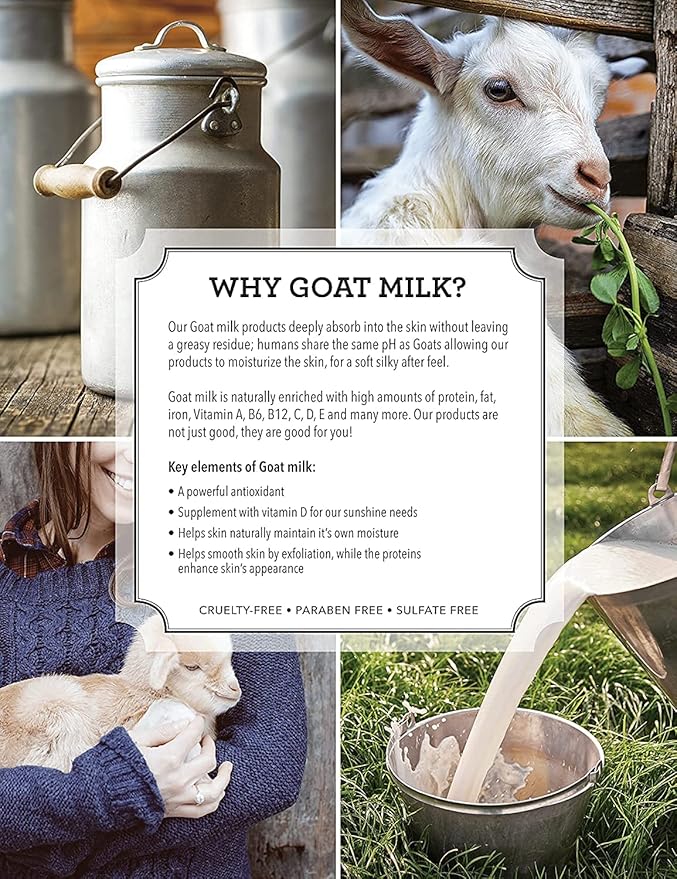 Dionis - Goat Milk Skincare Vanilla Bean Scented Hand Cream (1 oz) - Set of 6 - Made in the USA - Cruelty-free and Paraben-free