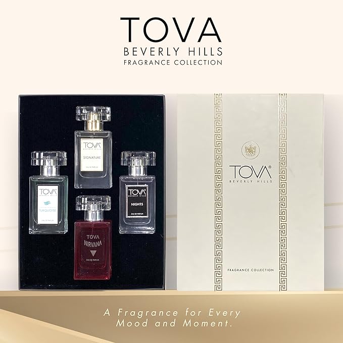 Tova Signature Perfume Fragrance Collection - 4 Piece Perfume Gift Set for Women 1 FL Oz.