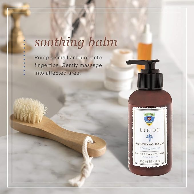 Lindi Skin: Soothing Balm: Rich emollient balm for hands, feet, and extreme dry skin (4 oz.)