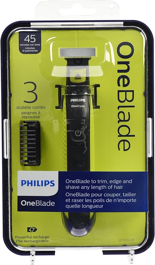 Philips OneBlade Hybrid Electric Trimmer and Shaver, QP2520
