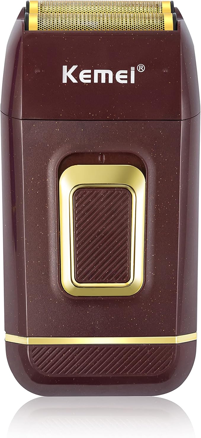 KEMEI Foil Shaver Double Electric Shaver for Men Electric Razors Head Shavers for Bald Men Barber Supplies Hair & Beard Trimmer Cordless Rechargeable