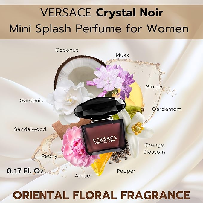 Versace Gifts & Sets Womens Mini Set (Crystal Noir/Bright Crystal/Eros Pour Femme EDT, Pour Femme Dylan Blue EDP)