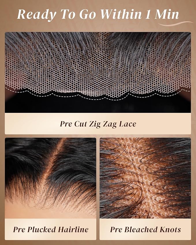 Arabella 5x6 Bob Wig Human Hair Loose Curly Bob Wig Glueless Wigs Human Hair 210% Density Pre-Cut Lace Wigs Pre Bleached Tiny Knots Lace Front Wig Human Hair (14inch, Loose Curly Wave Bob)