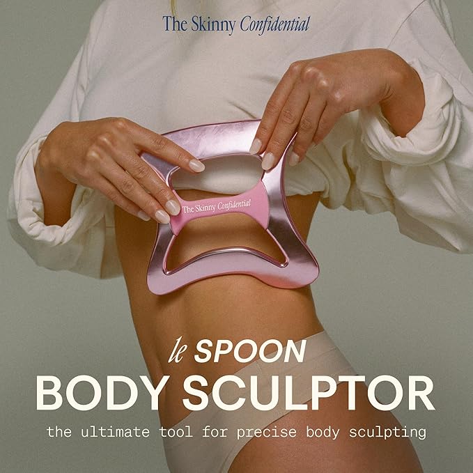 The Skinny Confidential Le Spoon Body Sculpting Tool - Muscle Scraper & Body Sculptor Massage Tool - Full-Body Treatment for Blood Flow & Circulation - Muscle Release Soothes Muscle Tension
