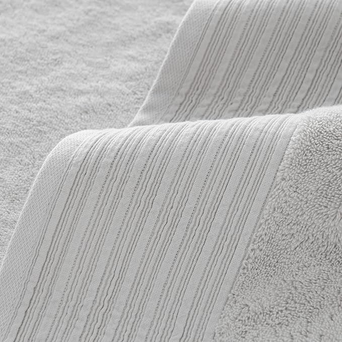 Aston & Arden Anatolia Turkish Bath Towels - Pack of 2-100% Ring Spun Cotton, Soft Plush Absorbent, 600 GSM Low Twist Weave, Premium Towel for Hotel, Spa, Bathroom, 30 x 60 in, Smoke Grey