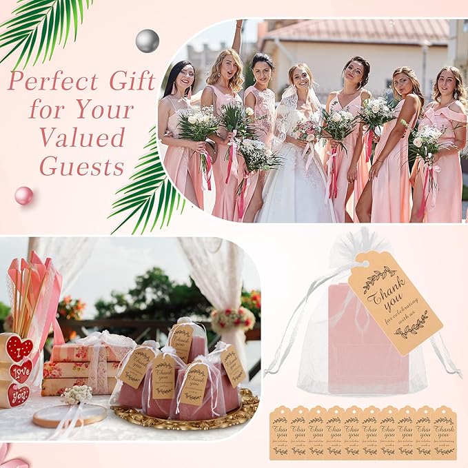 12 Set Travel Makeup Brush Set Bulk with Mirror Mini Travel Makeup Brushes Thank You Cards and Organza Bag Bridesmaid Gift for Bachelorette Party Gift Wedding(Pink)