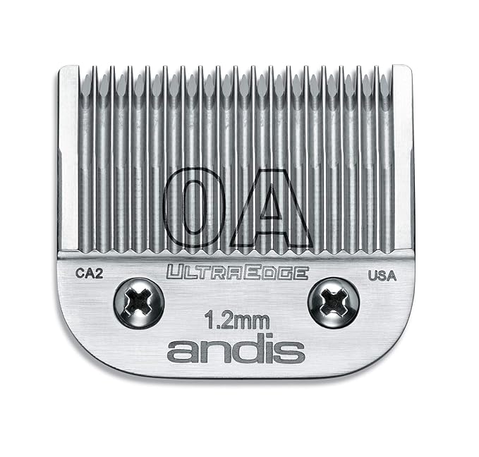 Andis 64210 UltraEdge Carbon Steel Detachable Clipper Blade, Size 0A, 3/64-Inch Cut Length