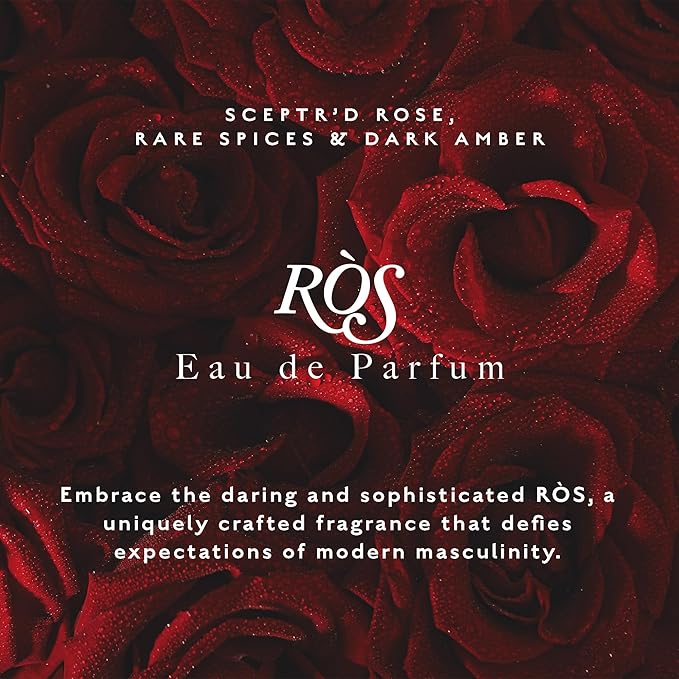 Caswell-Massey RÒS Eau de Parfum Discovery, Modern, Floral Masculine Fragrance with Rose & Dark Amber, Long-Lasting Men’s Fragrances, Travel Size Vial, Perfume for Men, 0.25 Fl Oz