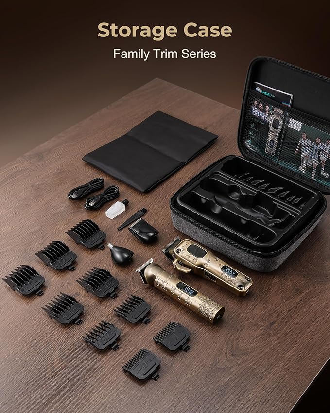 Hair Clippers for Men Professional, Cordless Hair Clippers for Hair Cutting, Mens Clippers and Trimmers Set, Electric Hair Trimmer for Men with Package Box