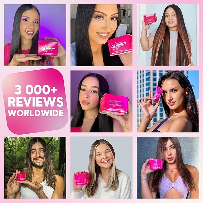 HAIR TREATMENT MASK FOR DAMAGED BRAZILIAN BONDOX 2.82 oz Thermal Activated Mask for Dry Frizzy Hair | Formaldehyde Free Cruelty Free | Results for up to 1-3 months | Almond Oil