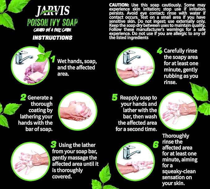 Poison Ivy Soap Bar | Treatment for Poison Ivy, Oak & Sumac | Fast Itch Relief and Soothing of Rashes, Redness & Inflammation | Simple Skin Care Ingredients | 3 pack | 3.4 Ounces (3)