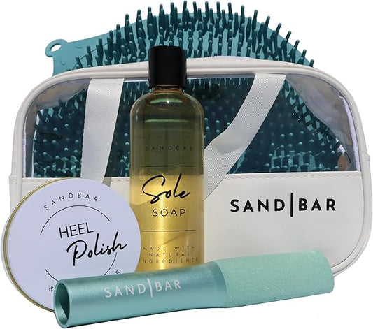SandBar Heel Revival Regimen Mother's Day Gift - Home Pedicure Kit, Foot Spa Kit Pedicure Set, Foot Care Products for Soft, Smooth, Callus-Free Feet - Morning Glory