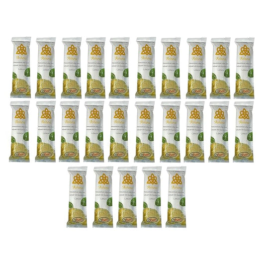 Asheva 8" x 9" Individually Wrapped Oshibori Disposable Towels - Luxurious Moist Cotton Hot/Cold Refreshment Towel - Lavender, Lemon, or Tea Tree Scents - Perfect for Spa, Travel, Dining & Events