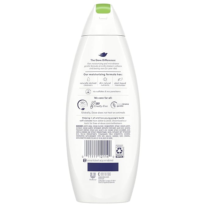 Dove go fresh Refreshing Body Wash Revitalizes and Refreshes Skin Cucumber and Green Tea Effectively Washes Away Bacteria While Nourishing Your Skin 12 oz
