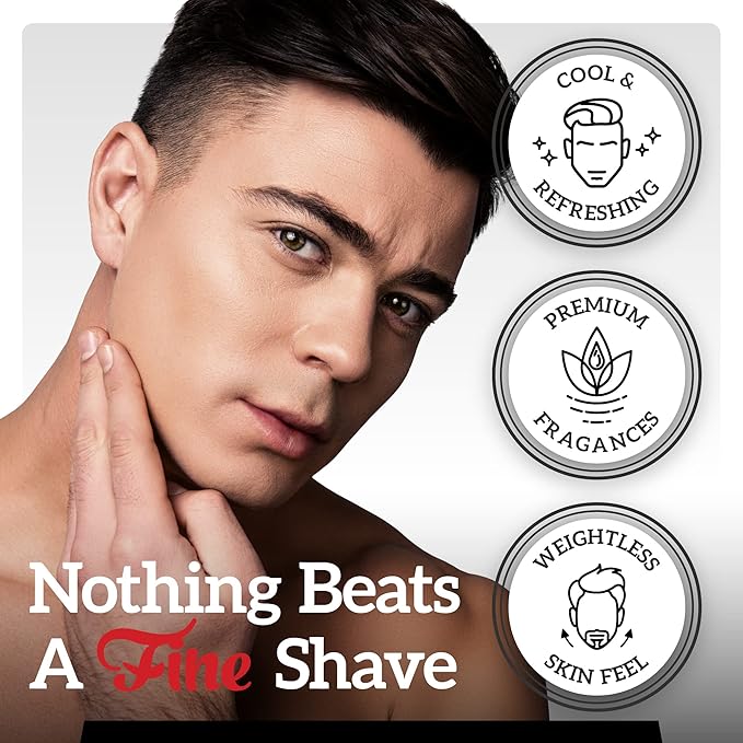Fine Men's Aftershave - Clubhouse Classic Fragrance, Soothing & Toning Post Shave Balm, Calms Razor Burn, Classic Barbershop Feel, Alcohol-Based Formula, Gentle for All Skin Types, 100ml