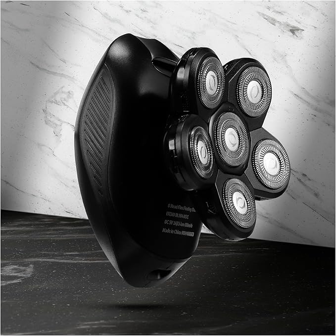 Bally 6 Head Floating Shaver, Total Grooming with 6-in-1 Multi-Functional Electric Floating Shaver, 6 Heads, LED Display, Lithium Rechargeable, 50 Min Usage