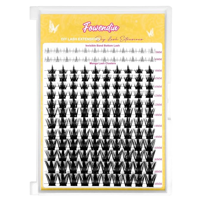 Manga Lash Clusters 8-18mm Fairy Eyelash Clusters DIY Lash Extension 0.3mm Wispy Individual Cluster Eyelash Extensions, California Sunset