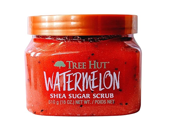 Tree Hut Radiant Skin Watermelon Shea Sugar Scrub Bundled With Watermelon Whipped Shea Body Butter