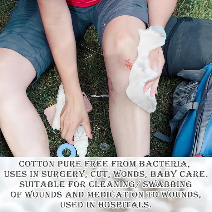 2 Rolls Cotton Roll for Cosmetic Application Product Removal 2.2 lb High Absorbent Soft Pure Cotton Ball Multipurpose Use for Makeup Remover Salon Beauty Baby Care