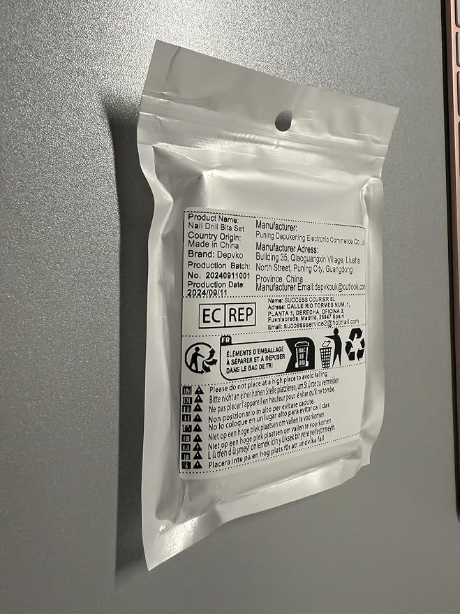 Depvko 13PC Nail Drill Bits Set, Drill Bits for Nails, 3pcs Tungsten Carbide Drill Bits+ 3pcs Ceramic Efile Nail Drill Bits+ 6pcs Cuticle Drill Bits+ 1pcs Brush, 3/32 inch Nail Bits for Nail Drill