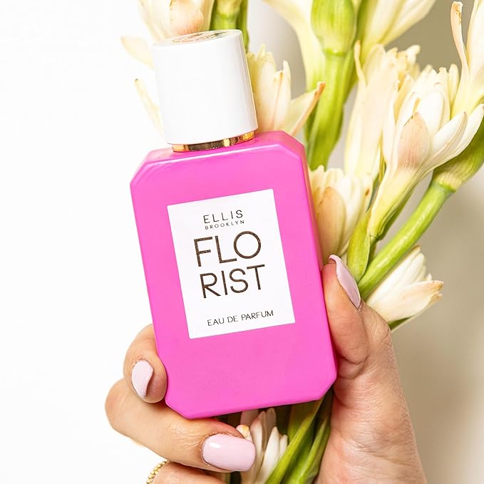 Ellis Brooklyn FLORIST Eau De Parfum - Fresh Floral Perfume For Women with Italian Bergamot, Tuberose, & Cedarwood, Vegan Perfume Made In The USA