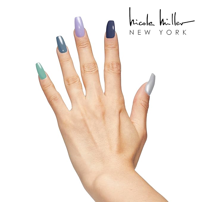 Nicole Miller Mini Nail Polish Set – Glossy, Vibrant Colors for Fingernails & Toenails, Spring and Summer