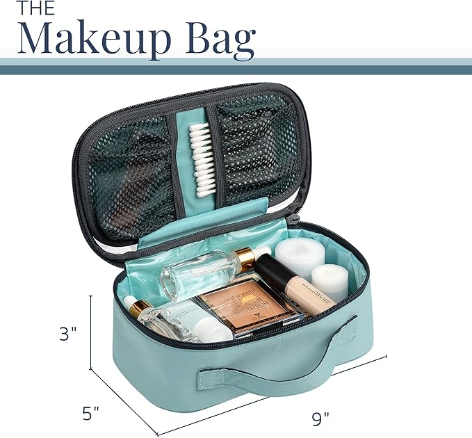 Toiletry Bag Kit Set: Hanging Travel Toiletry Bag + 311 TSA Cosmetic Liquid Bag + Ultralight Accessory Organizer Pouch