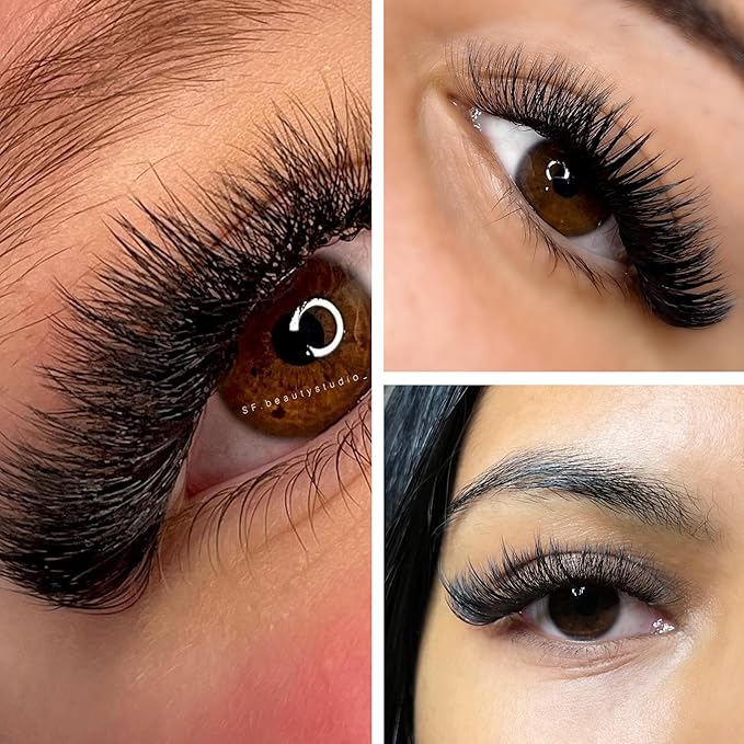 1000 Loose Premade Fans Eyelash Extensions, C Curl Volume Lashes, 10D 20D 14D-0.05 Thickness, 9-16mm Fluffy Handmade Fan Mixed Tray