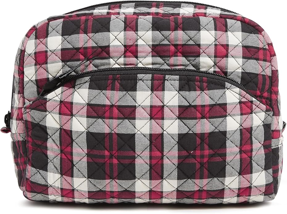 Vera Bradley Women's Cotton Large Cosmetic Makeup Organizer Bag