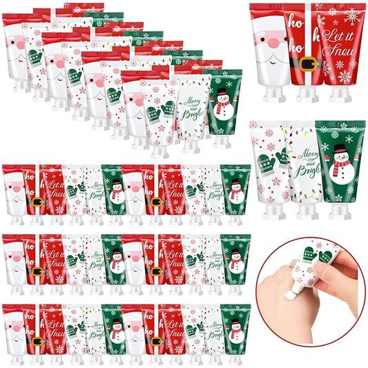 72 Pieces Christmas Hand Cream Gift Set Mini Travel Size Lotion Bulk Beauty Advent Calendar 2025 Holiday Stocking Stuffers for Women Mom Cowrkers Dry Cracked Hands, 30 ml, 6 Natural Plant Fragrances