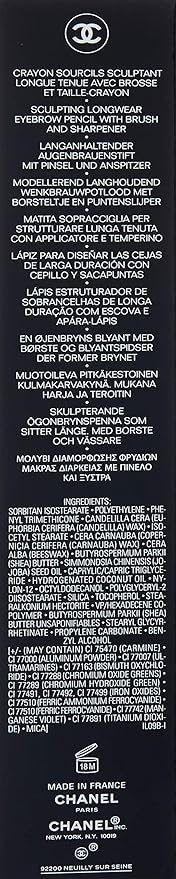 Chanel Crayon Sourcils Sculping Eyebrow Pencil No. 40 Brun Cendre for Women, 0.33 Ounce