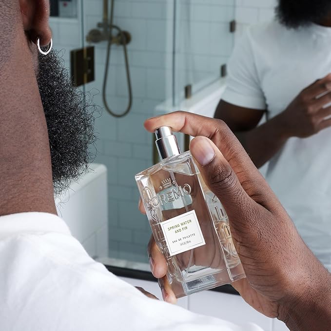 Cremo Spring Water Fir Cologne Spray, A Refreshing, Clean Scent with Notes of Spring Water, Cool Moss and Balsam Fir, 3.4 Fl Oz