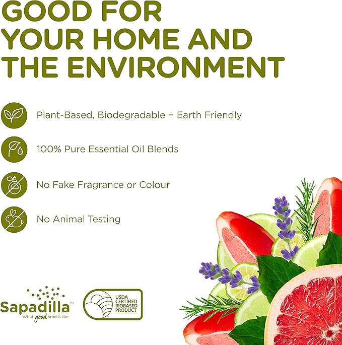 Sapadilla Liquid Hand Soap - Three Scent Variety - Made with 100% Pure Essential Oil Blends, Cleansing & Moisturizing, Aromatic & Fragrant Hand Soap, Plant Based, Biodegradable, 12 Ounce, (Pack of 3)