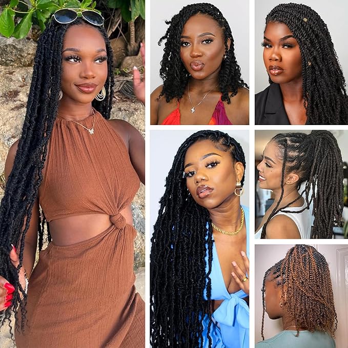 Afro Kinky Bulk Human Hair for Braiding – 20 Inch, Double Drawn, 35g/Strand, Natural Black – Kinky Curly Braiding Hair for Locs, Twists, Loc Repair, Dreadlock Extensions (Natural Black, 20 Inch)