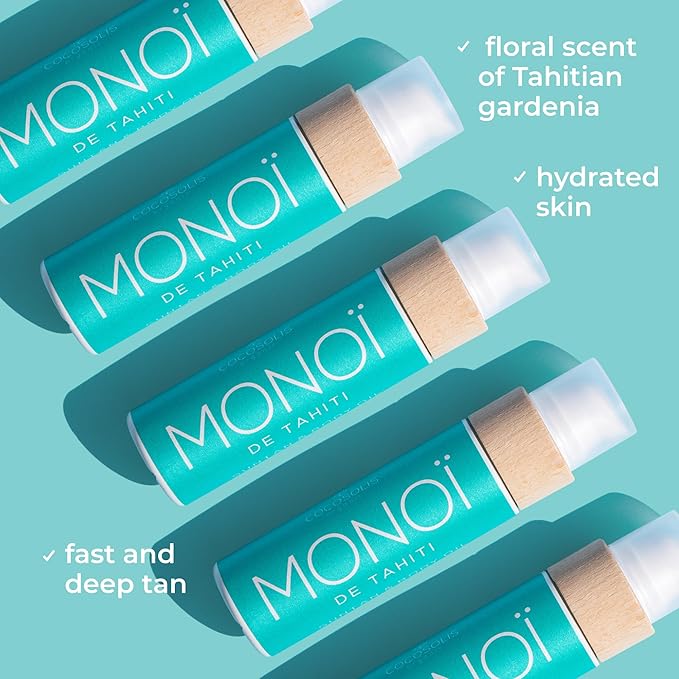 COCOSOLIS MONOI Tanning Accelerator - Organic Tanning Oil with Vitamin E & Monoi de Tahiti Oil for a Fast Intensive Tan - Tanning Enhancer for a Chocolate Tan - Nourishing Body Lotion (3.72)