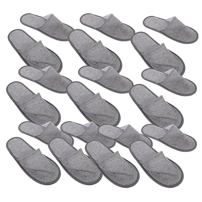 Artibetter Hotel Disposable Slippers 20pcs Travel Cotton Linen Household Pulled Cloth Wedding Slippers