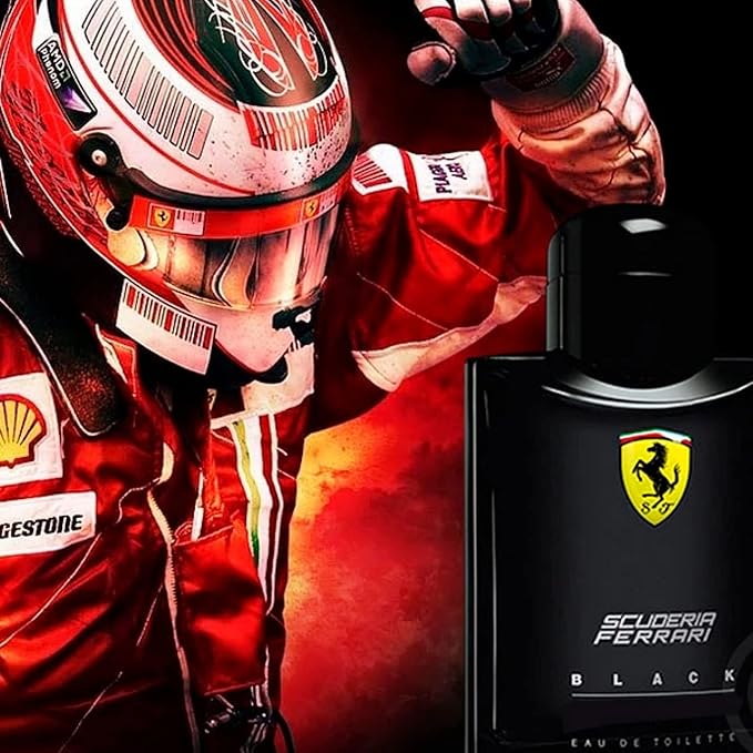 Ferrari Scuderia Black Eau De Toilette Spray For Men, 4.2 Ounce